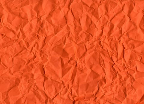 Orange rippled paper sheet