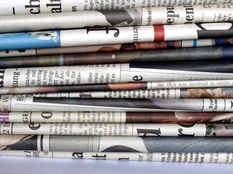 Stack of newspapers