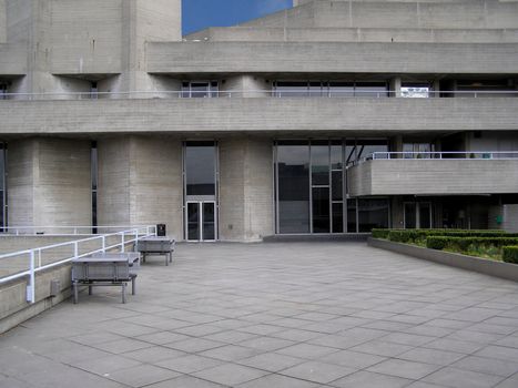 Royal National Theatre in London iconic sixties seventies new brutalism architecture