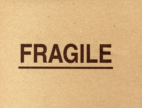 Fragile corrugated cardboard packet