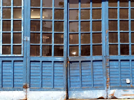 Old wooden door gate western movie style