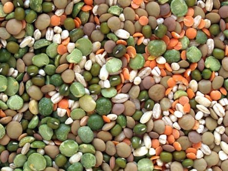 Beans soup salad