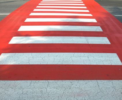 Zebra crossing pedestrian traffic sign