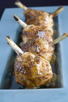 Honey roasted chicken drumsticks