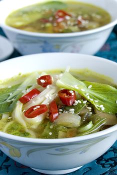 Bok choi soup