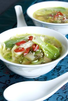 Bok choi soup