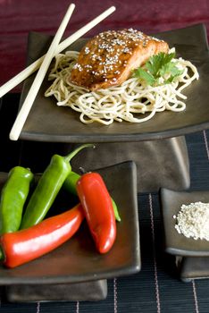 Sesame crusted salmon