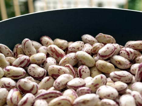 Beans soup salad food background