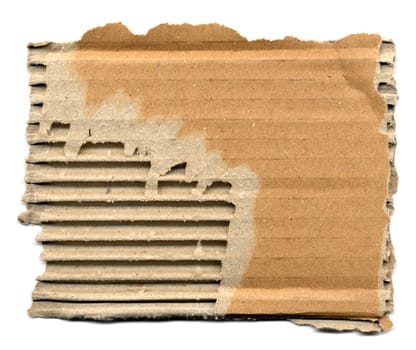 Brown corrugated cardboard sheet background