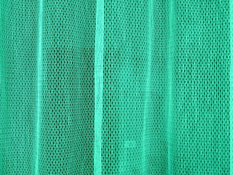 Green curtain weave drapery