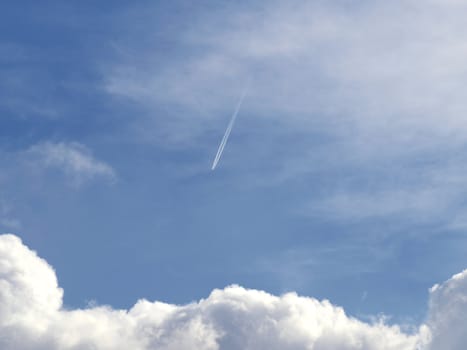 Blue sky with clouds background