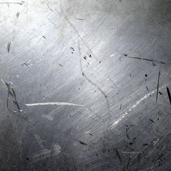 Scratched steel plate