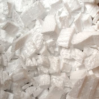 Expanded polystyrene beads for packaging background