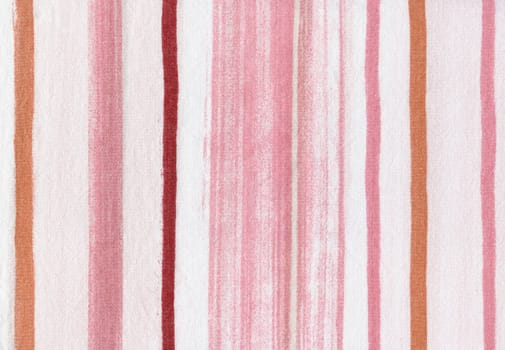 Pink striped fabric