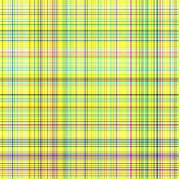 seamless texture of detailled woven tartan in bright yellow