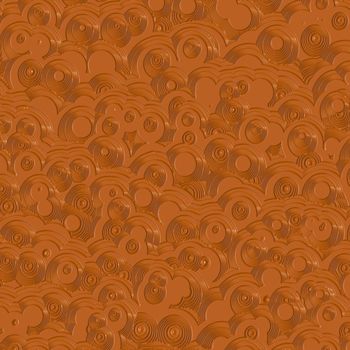 seamless shiny 3d texture of plastic brown rings 