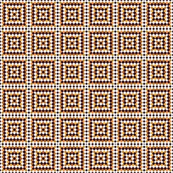 seamless texture of brown and white tiles in arabic style