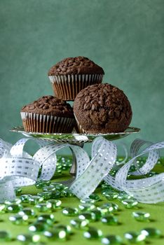 Chip chocolate muffins