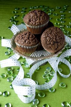 Chip chocolate muffins