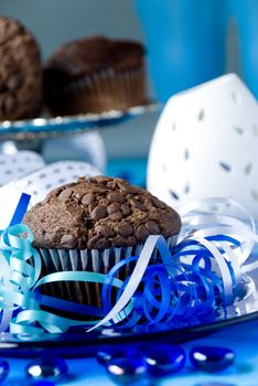 Chip chocolate muffins