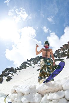 Freerider in Caucasus Mountains, Elbrus, summer 2010