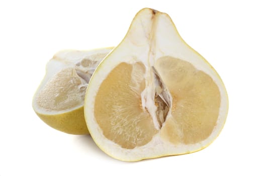 pomelo citrus fruit isolated on white background