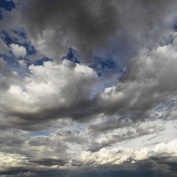 Cloud formations in sky.