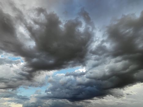 Cloud formations in sky.