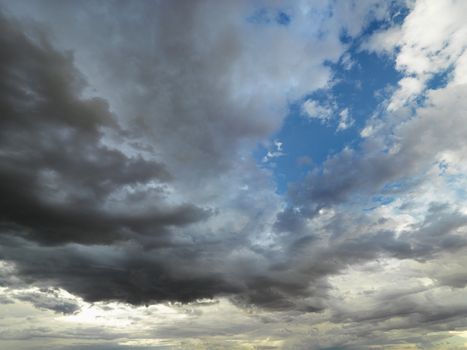 Cloud formations in sky.