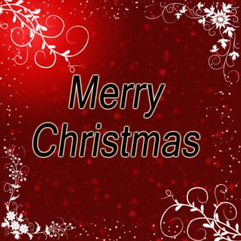 Merry Christmas background illustration can be used as a greeting card