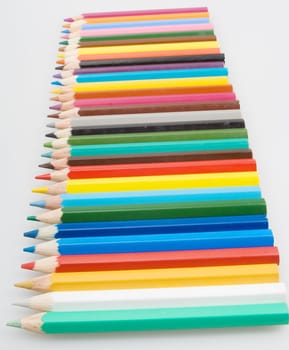 Group of color pencils