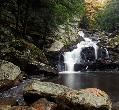 Waconah Falls near Dalton in Berkshire County MA