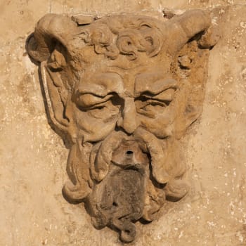 fountain in the staircase of Auch in Gascony