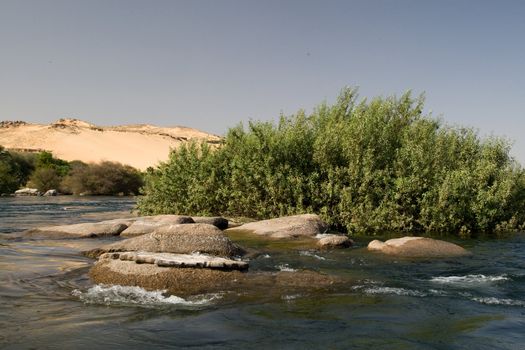 We take a closer look at life on Nile River on MAY 27, 2008, while having a felucca sailboat ride from Aswan to Elephantine Island and to a nubian village.