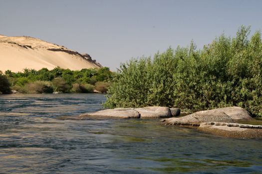 We take a closer look at life on Nile River on MAY 27, 2008, while having a felucca sailboat ride from Aswan to Elephantine Island and to a nubian village.