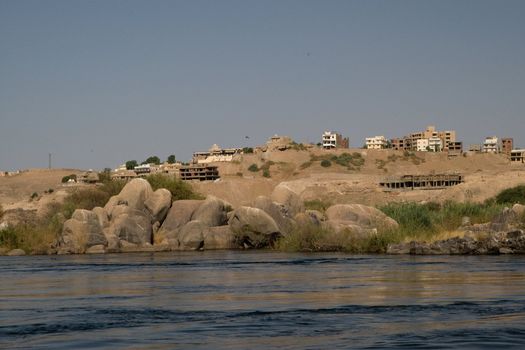 We take a closer look at life on Nile River on MAY 27, 2008, while having a felucca sailboat ride from Aswan to Elephantine Island and to a nubian village.