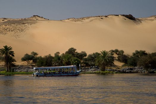 We take a closer look at life on Nile River on MAY 27, 2008, while having a felucca sailboat ride from Aswan to Elephantine Island and to a nubian village.