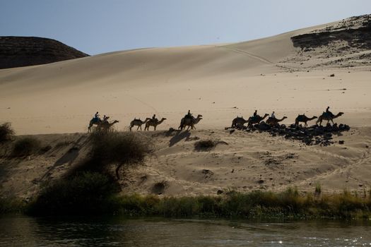 We take a closer look at life on Nile River on MAY 27, 2008, while having a felucca sailboat ride from Aswan to Elephantine Island and to a nubian village.