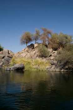 We take a closer look at life on Nile River on MAY 27, 2008, while having a felucca sailboat ride from Aswan to Elephantine Island and to a nubian village.