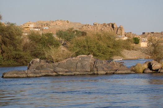 We take a closer look at life on Nile River on MAY 27, 2008, while having a felucca sailboat ride from Aswan to Elephantine Island and to a nubian village.