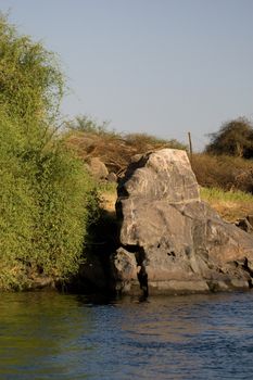 We take a closer look at life on Nile River on MAY 27, 2008, while having a felucca sailboat ride from Aswan to Elephantine Island and to a nubian village.