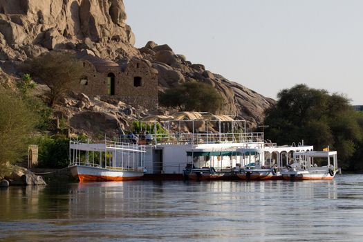 We take a closer look at life on Nile River on MAY 27, 2008, while having a felucca sailboat ride from Aswan to Elephantine Island and to a nubian village.