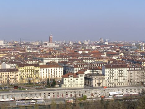 Turin panorama seen from the hill
