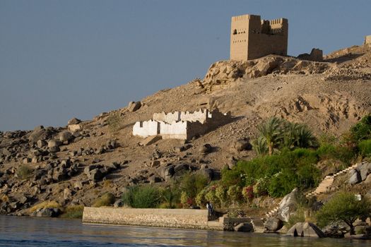 We take a closer look at life on Nile River on MAY 27, 2008, while having a felucca sailboat ride from Aswan to Elephantine Island and to a nubian village.