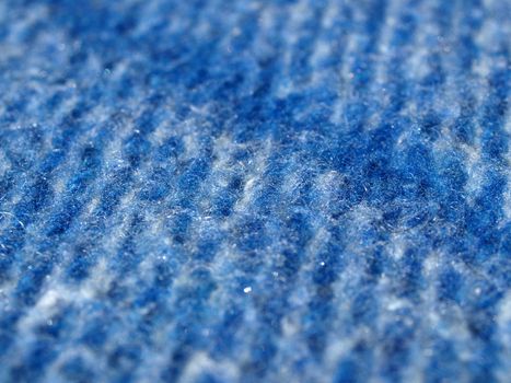 Blue tartan wool fabric