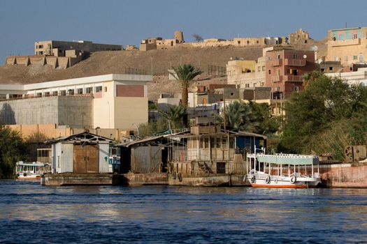 We take a closer look at life on Nile River on MAY 27, 2008, while having a felucca sailboat ride from Aswan to Elephantine Island and to a nubian village.