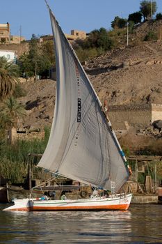 We take a closer look at life on Nile River on MAY 27, 2008, while having a felucca sailboat ride from Aswan to Elephantine Island and to a nubian village.