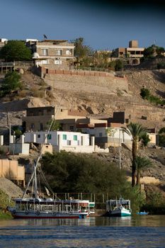 We take a closer look at life on Nile River on MAY 27, 2008, while having a felucca sailboat ride from Aswan to Elephantine Island and to a nubian village.