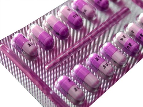 Tablet with medical pharmaceutical pills