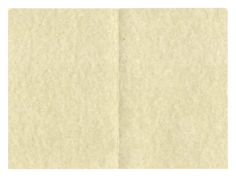 Blank paper parchment for greeting card or invitation or restaurant menu